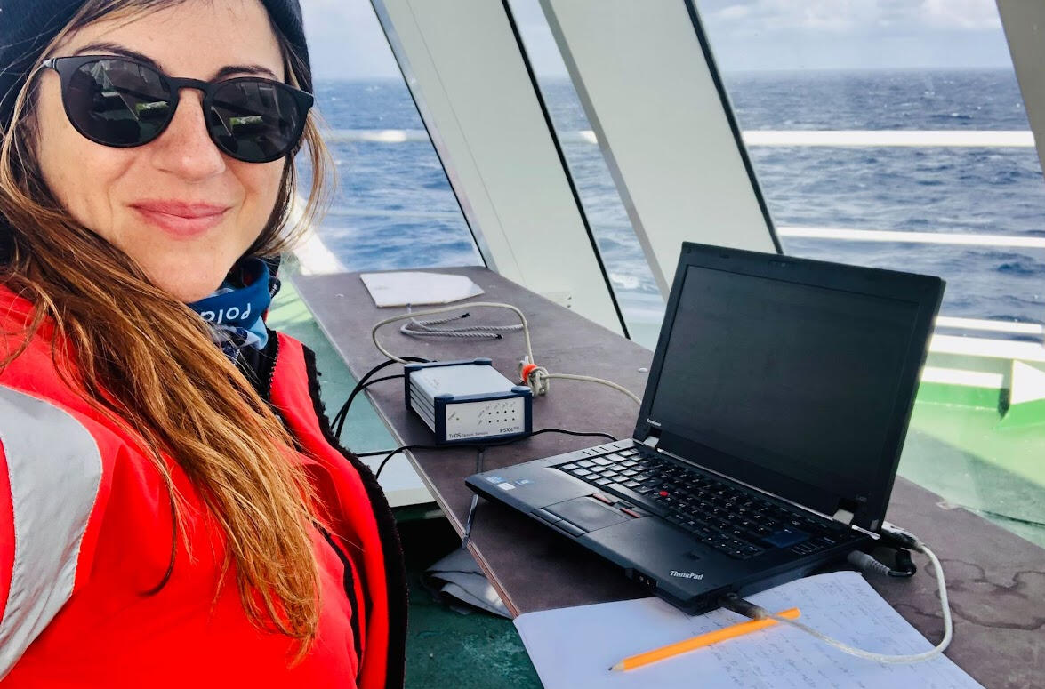 Letizia Tedesco recording PAR measurements